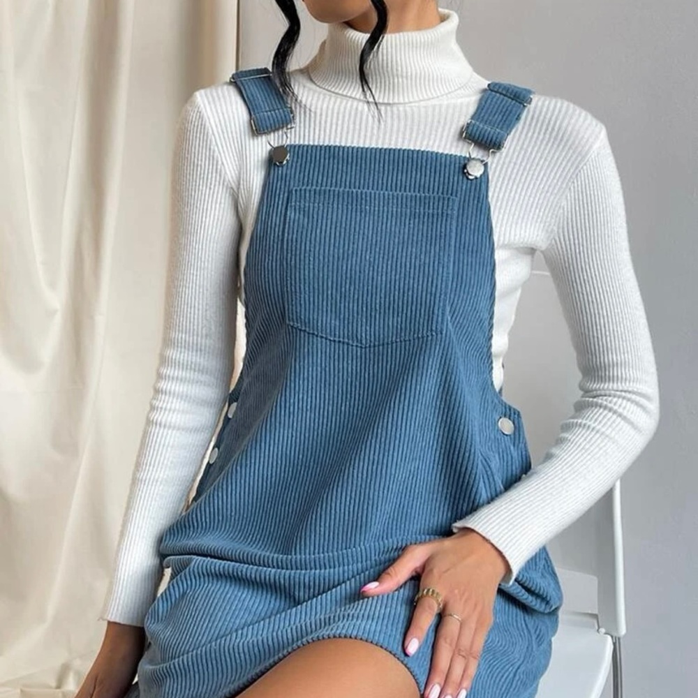 Blue Corduroy Dress🩵
